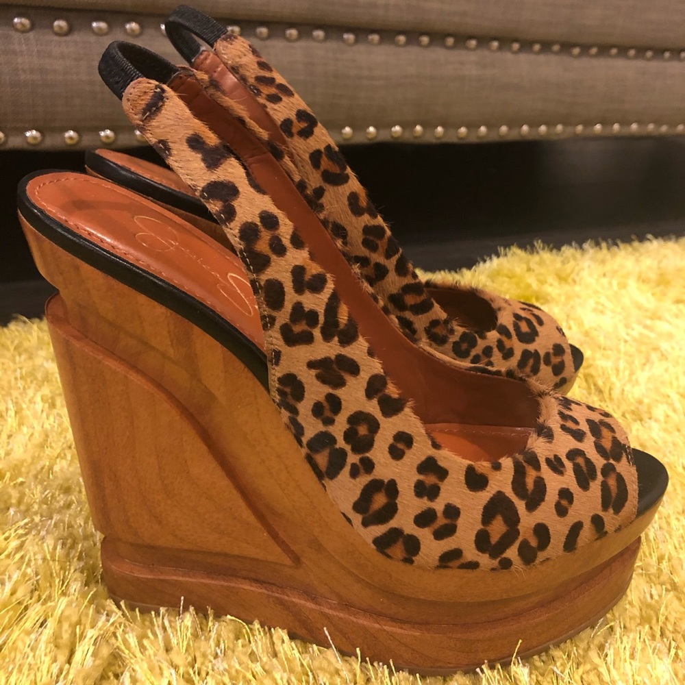 Leopard print Wedges